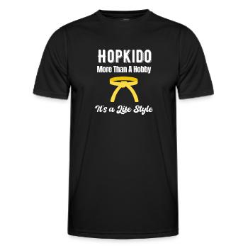 Le Hapkido est plus qu'un passe-temps, c'est un - T-shirt sport Homme - noir - Devant - AI Model Male 178 dark (178cm)