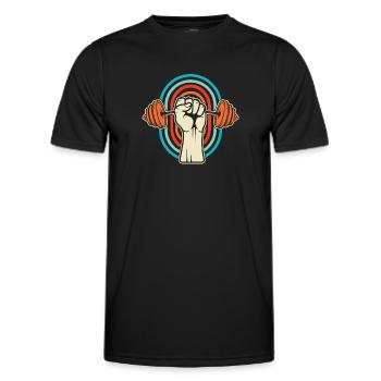 Fitness - Men's Functional T-Shirt - black - Front - AI Model Male 178 dark (178cm)
