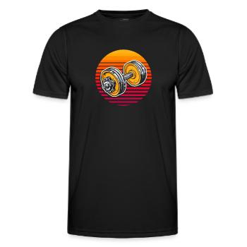 Fitness - Men's Functional T-Shirt - black - Front - AI Model Male 178 dark (178cm)