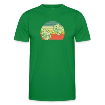 Fitness - Männer Funktions-T-Shirt - Kelly Green - Vorne - AI Model Male 178 dark (178cm)