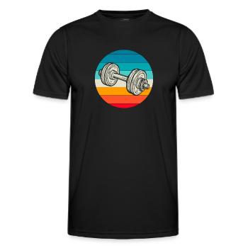 Fitness - Men's Functional T-Shirt - black - Front - AI Model Male 178 dark (178cm)
