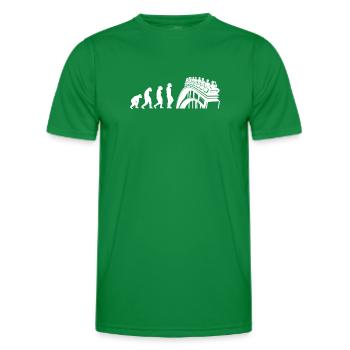 Amusement Park, Fair, Fairground, Funfair - Men's Functional T-Shirt - kelly green - Front - AI Model Male 178 dark (178cm)