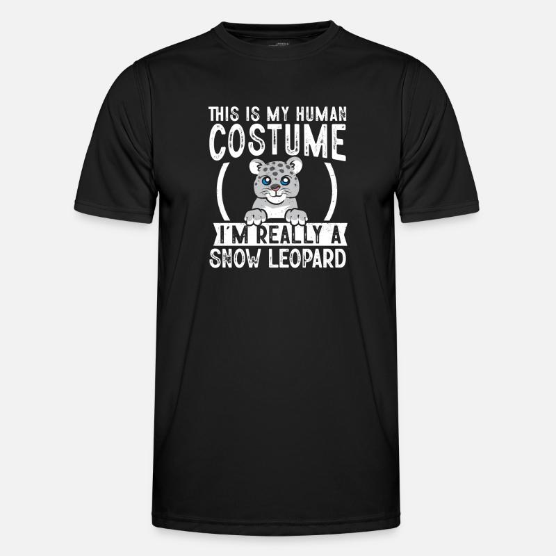 Snow leopard - Men's Functional T-Shirt - black