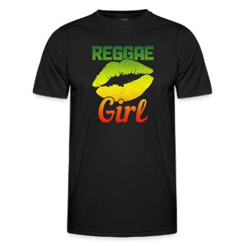 Reggae Musik Rastafari Jamaika - Männer Funktions-T-Shirt - Schwarz - Vorne - AI Model Male 178 dark (178cm)