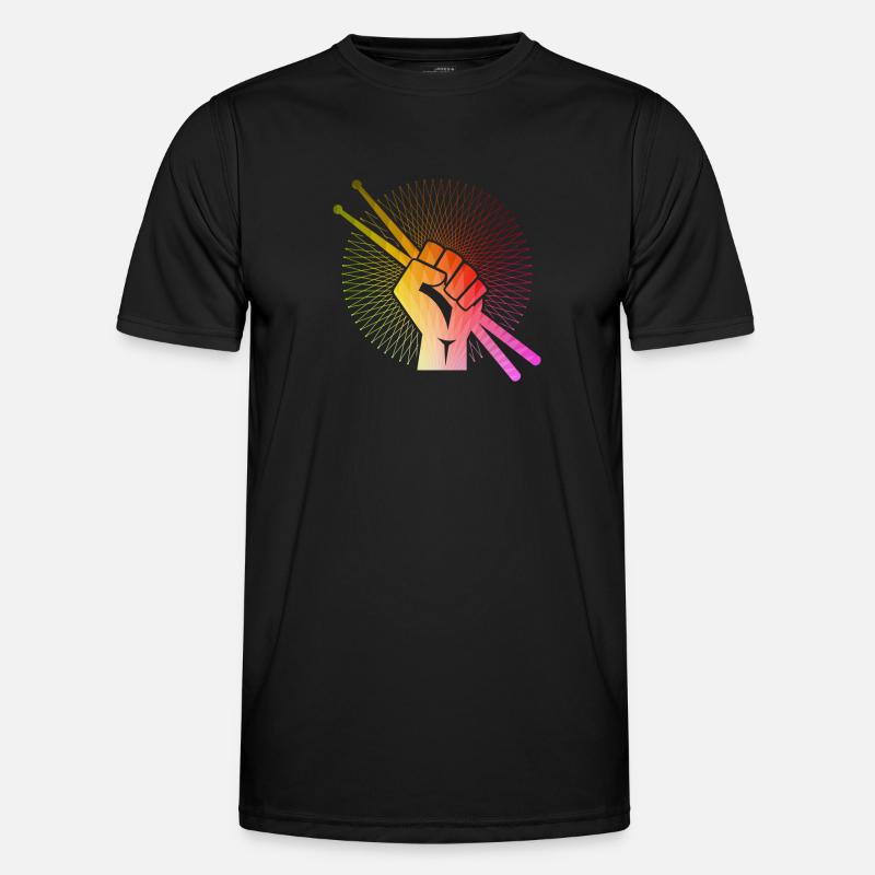 Drummer Drummer Drum Gift - Men's Functional T-Shirt - black