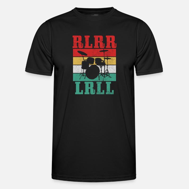 Drummer Drummer Drum Gift - Men's Functional T-Shirt - black