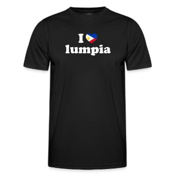 Philippinisches philippinisches Essen Lumpia Heritage - Männer Funktions-T-Shirt - Schwarz - Vorne - AI Model Male 178 dark (178cm)