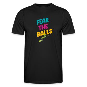 Fear The Balls Funny - Men's Functional T-Shirt - black - Front - AI Model Male 178 dark (178cm)