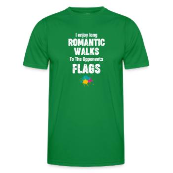 Ich Genieße Lange Romantische Spaziergänge Zum - Männer Funktions-T-Shirt - Kelly Green - Vorne - AI Model Male 178 dark (178cm)