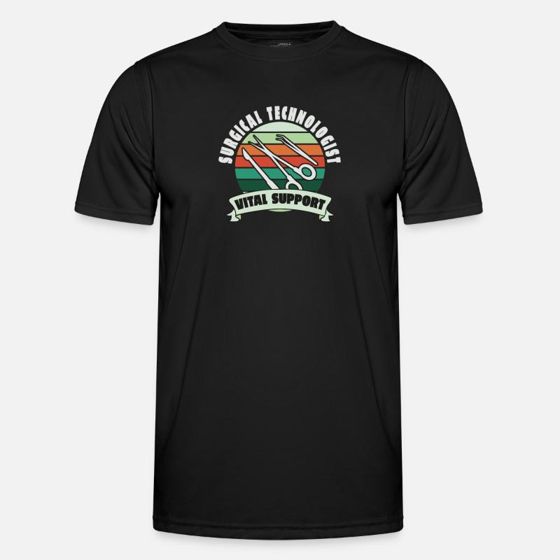 Chirurgisch-technischer Assistent Chirurg - Männer Funktions-T-Shirt - Schwarz
