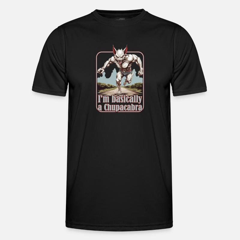 Cryptozoologists, marathon runners, running - Men's Functional T-Shirt - black