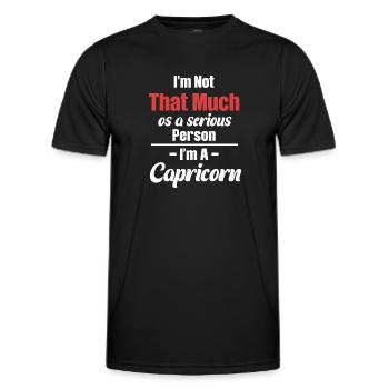 I'm not so much a serious person, I'm - Men's Functional T-Shirt - black - Front - AI Model Male 178 dark (178cm)