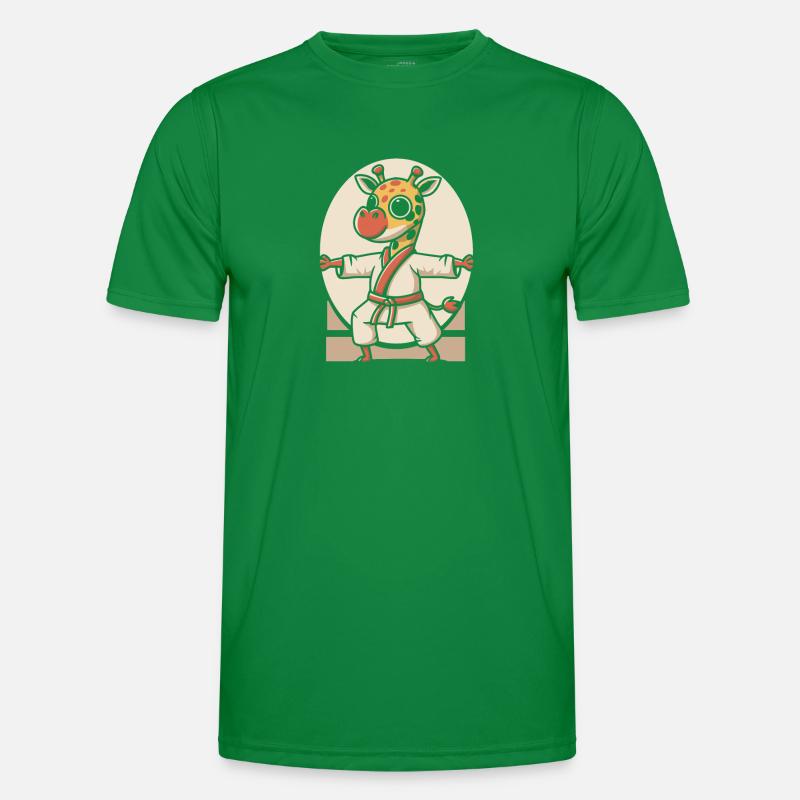 Karate Giraffe Men's Functional T-Shirt