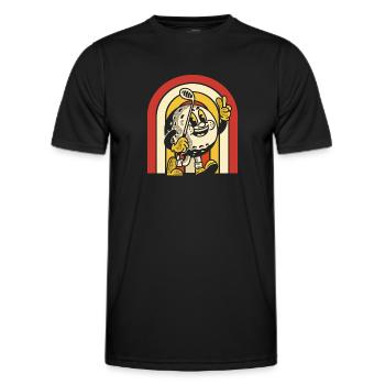Golf Golfer Golfen - Männer Funktions-T-Shirt - Schwarz - Vorne - AI Model Male 178 dark (178cm)