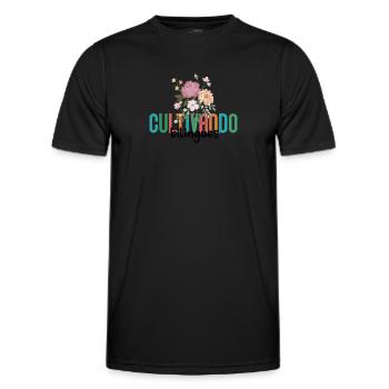 Cultivando Bilingües Spanischlehrer Bekleidung - Männer Funktions-T-Shirt - Schwarz - Vorne - AI Model Male 178 dark (178cm)
