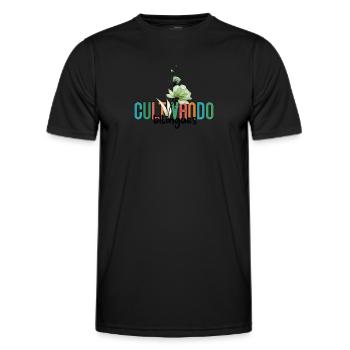 Cultivando Bilingües Spanischlehrer Bekleidung - Männer Funktions-T-Shirt - Schwarz - Vorne - AI Model Male 178 dark (178cm)