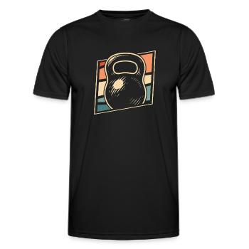 Fitness - Men's Functional T-Shirt - black - Front - AI Model Male 178 dark (178cm)
