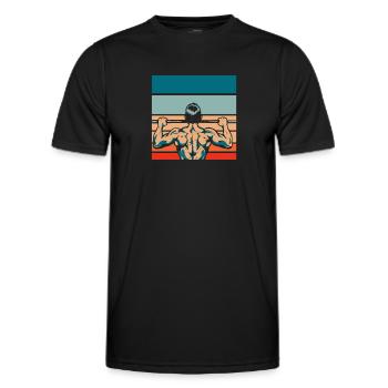 Fitness - Men's Functional T-Shirt - black - Front - AI Model Male 178 dark (178cm)
