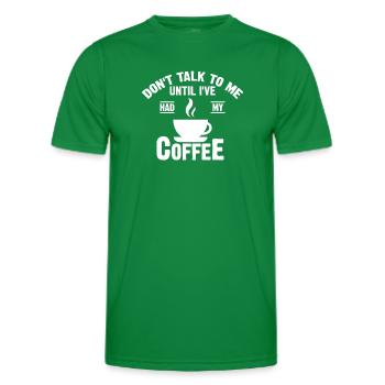 Ne me parlez pas - T-shirt sport Homme - vert - Devant - AI Model Male 178 dark (178cm)