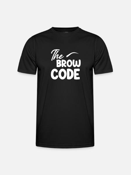 L’esthéticienne sourcilière code sourcils - T-shirt sport Homme - noir
