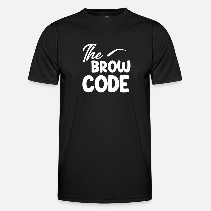 L’esthéticienne sourcilière code sourcils - T-shirt sport Homme - noir