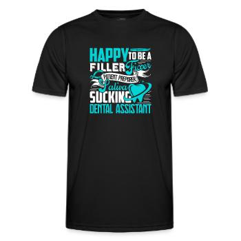 Dental Assistant Proud Dental Assistant - Men's Functional T-Shirt - black - Front - AI Model Male 178 dark (178cm)