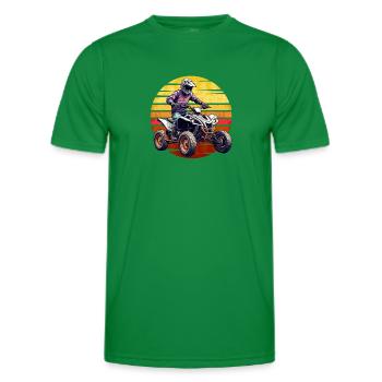 Quad Moto Tout Terrain - T-shirt sport Homme - vert - Devant - AI Model Male 178 dark (178cm)