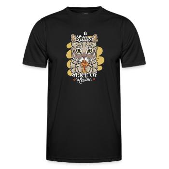 A little slice of heaven - Men's Functional T-Shirt - black - Front - AI Model Male 178 dark (178cm)