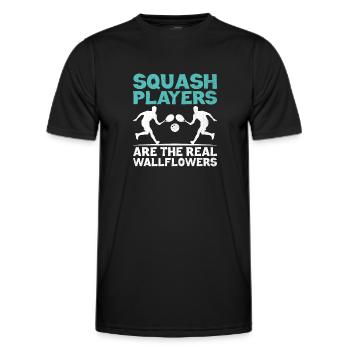 Squashspieler Squash Tennisspieler Raquetball Spor - Männer Funktions-T-Shirt - Schwarz - Vorne - AI Model Male 178 dark (178cm)