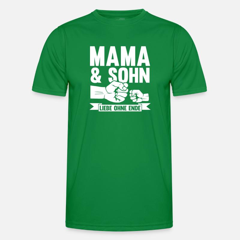 Mutter Muttertag Mama und Sohn Männer Funktions-T-Shirt