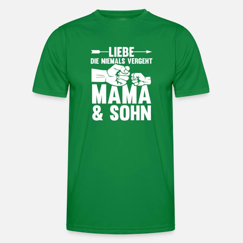 Mutter Muttertag Mama und Sohn Männer Funktions-T-Shirt