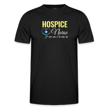 Hospice Nurse Your Guide to the Other - Men's Functional T-Shirt - black - Front - AI Model Male 178 dark (178cm)