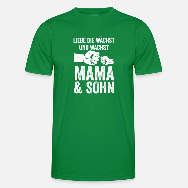 Mutter Muttertag Mama und Sohn Männer Funktions-T-Shirt