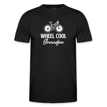 Rad Cool Grandpa Cycling Cycopath Motorcycles - Men's Functional T-Shirt - black - Front - AI Model Male 178 dark (178cm)