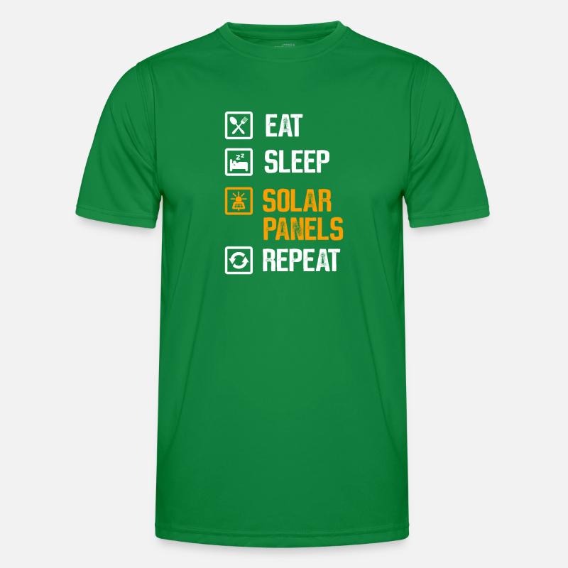 Solar Panel Solar Energy Solar Power Men's Functional T-Shirt