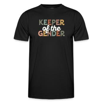 Keeper Of The Gender - Men's Functional T-Shirt - black - Front - AI Model Male 178 dark (178cm)
