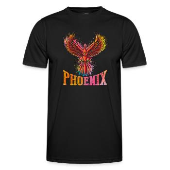 Phoenix - Men's Functional T-Shirt - black - Front - AI Model Male 178 dark (178cm)