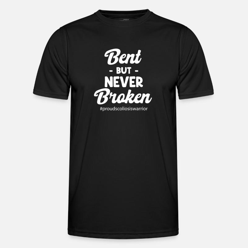 Curved, but never broken - Men's Functional T-Shirt - black