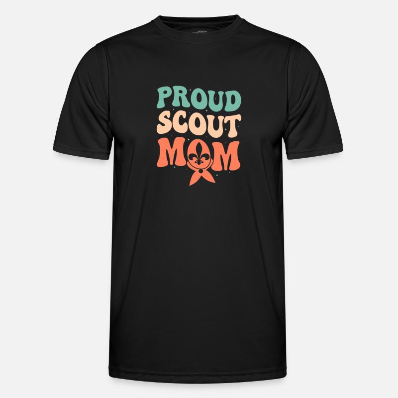 Always a Scout Mom: Unwavering Support Tee Männer Funktions-T-Shirt