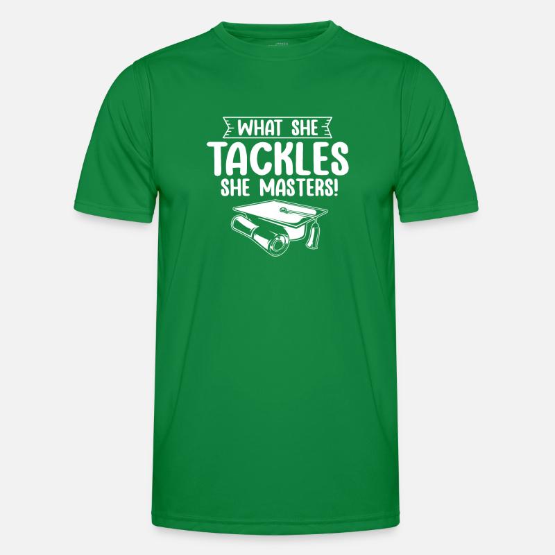 Master's Degree Studium Master Abschluss Männer Funktions-T-Shirt