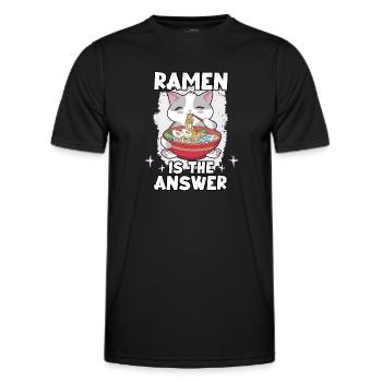 lustig Sushi-Liebhaber Japan Sashimi Ramen Maki - Männer Funktions-T-Shirt - Schwarz - Vorne - AI Model Male 178 dark (178cm)