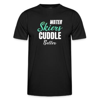 Skieur Nautique Câlin Better Girl Jet Ski - T-shirt sport Homme - noir - Devant - AI Model Male 178 dark (178cm)
