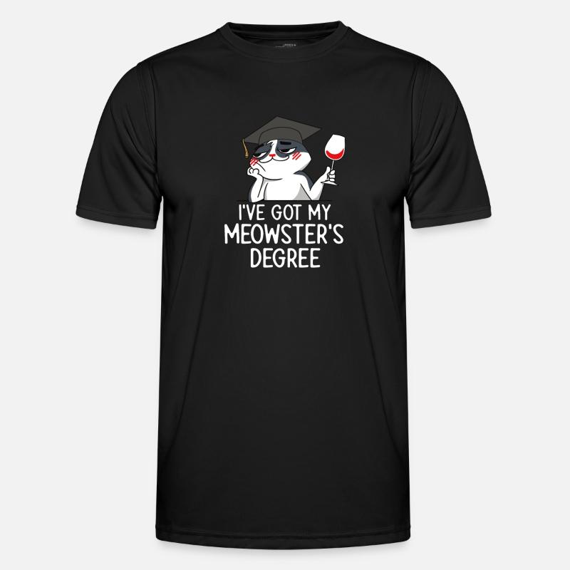 Master's Degree Studium Master Abschluss - Männer Funktions-T-Shirt - Schwarz