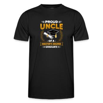 Master's Degree Studium Master Abschluss - Männer Funktions-T-Shirt - Schwarz - Vorne - AI Model Male 178 dark (178cm)