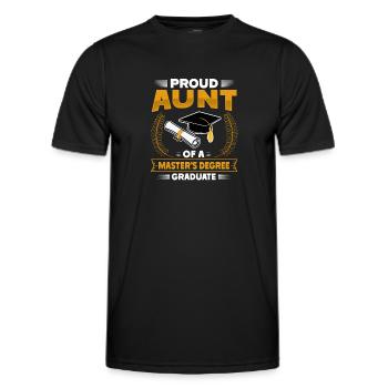 Master's Degree Programme Master Degree - Men's Functional T-Shirt - black - Front - AI Model Male 178 dark (178cm)