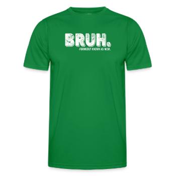 Bruh anciennement connue sous le nom de Mom - T-shirt sport Homme - vert - Devant - AI Model Male 178 dark (178cm)