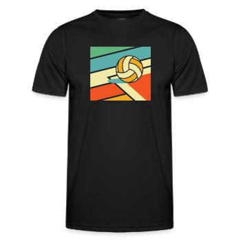 Volley-ball Volley-ball - T-shirt sport Homme - noir - Devant - AI Model Male 178 dark (178cm)