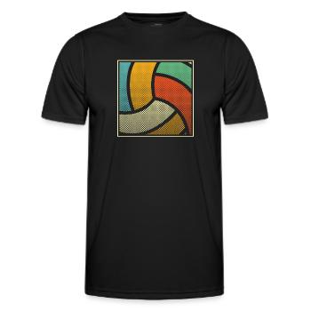 Volleyball Volleyballer - Männer Funktions-T-Shirt - Schwarz - Vorne - AI Model Male 178 dark (178cm)