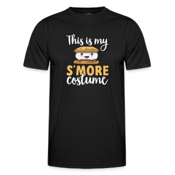 S'more Campfire Marshmallow Camping - T-shirt sport Homme - noir - Devant - AI Model Male 178 dark (178cm)