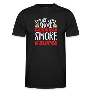 S'more Campfire Marshmallow Camping - T-shirt sport Homme - noir - Devant - AI Model Male 178 dark (178cm)